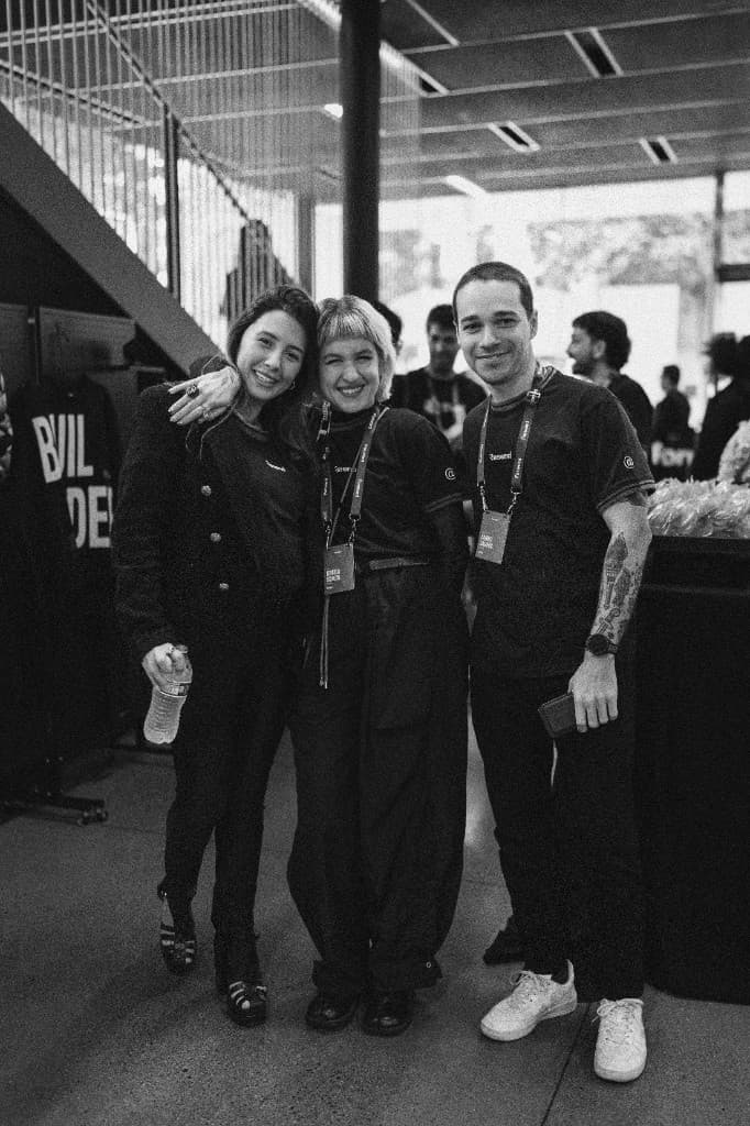 Three Resend crew members posing together